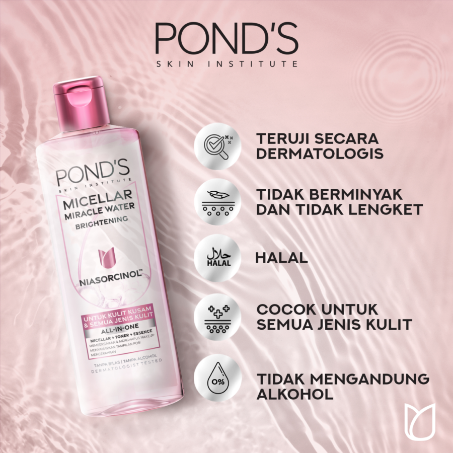 Pond S Vitamin Micellar Water Brightening Rose 100ml 100ml ASTRO