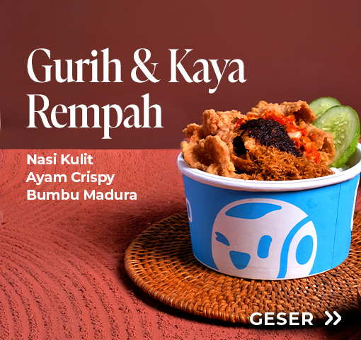 Nasi Kulit Ayam Crispy Bumbu Madura