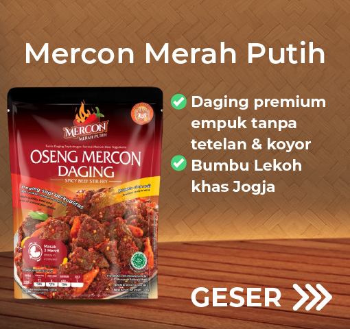 Mercon merah putih oseng mercon daging (rawit) 150 gram