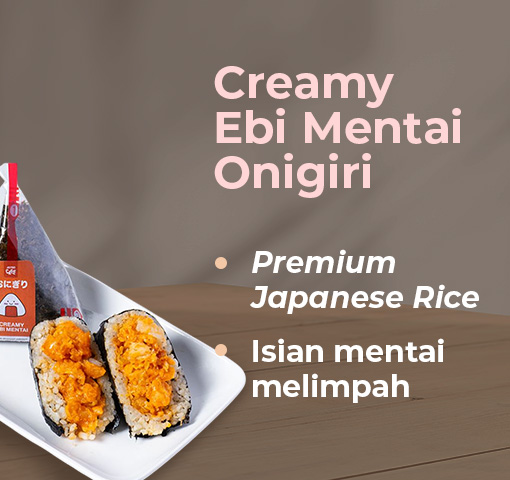 Creamy Ebi Mentai Onigiri 120gram