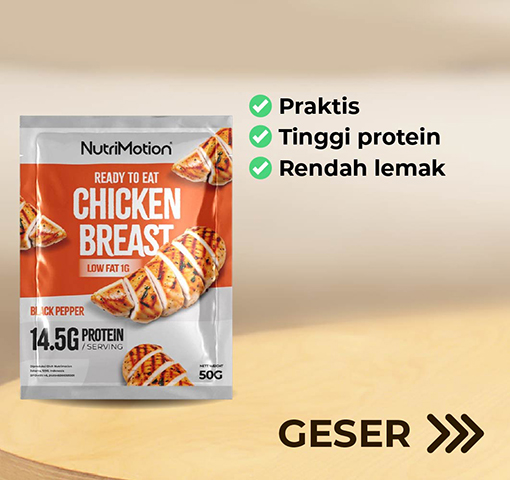 Nutrimotion Cemilan Sehat Dada Ayam Siap Makan 1pcs