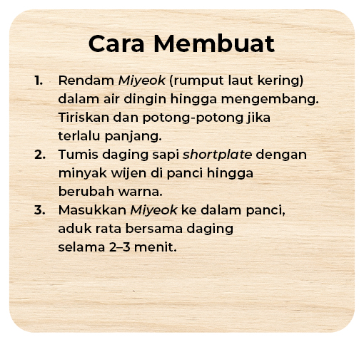 Resep Miyeokguk - Cara Membuat 1