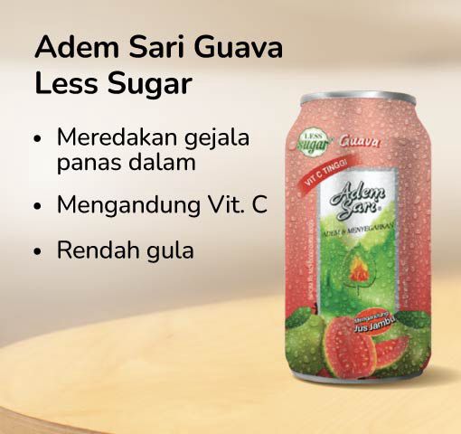 Adem Sari Guava Less Sugar RTD Can