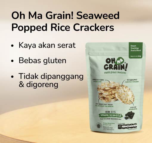 Oh Ma Grain! Seaweed Popped Rice Crackers