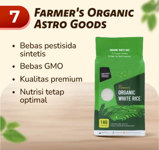 Farmer's Organic White Rice Astro Goods