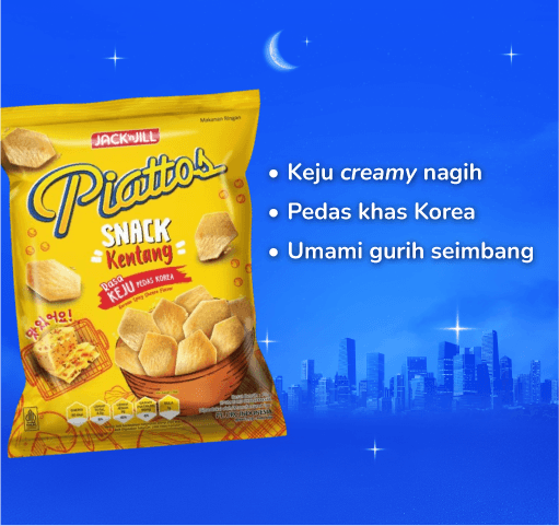 Piattos Korean Spicy Cheese Potato Chips 68gram