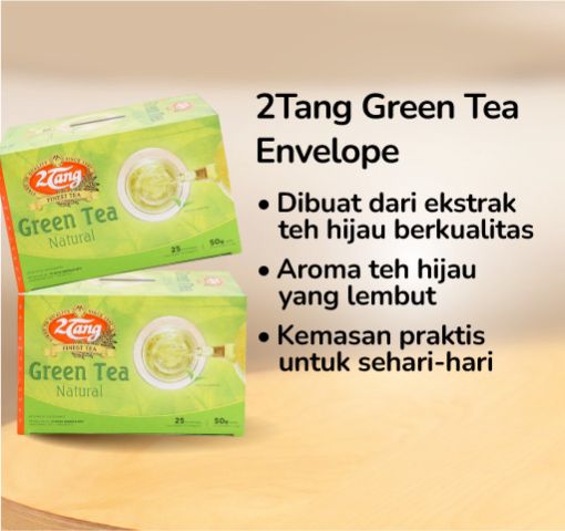 2Tang Green Tea Envelope 25 Bags