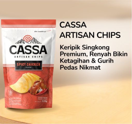 Cassa Artisan Chips Spicy Chicken 120gram
