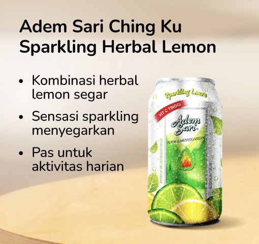 Adem Sari Ching Ku Sparkling Herbal Lemon