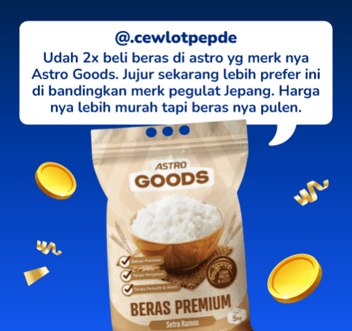 Packaging - Three Side Seal AG Beras Setra Ramos 5 Kg Uk. 45 x 30 cm