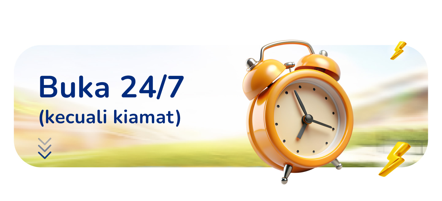 ⏰ Buka 24/7 (kecuali kiamat)