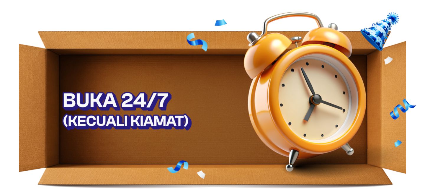 ⏰ Buka 24/7 (kecuali kiamat)