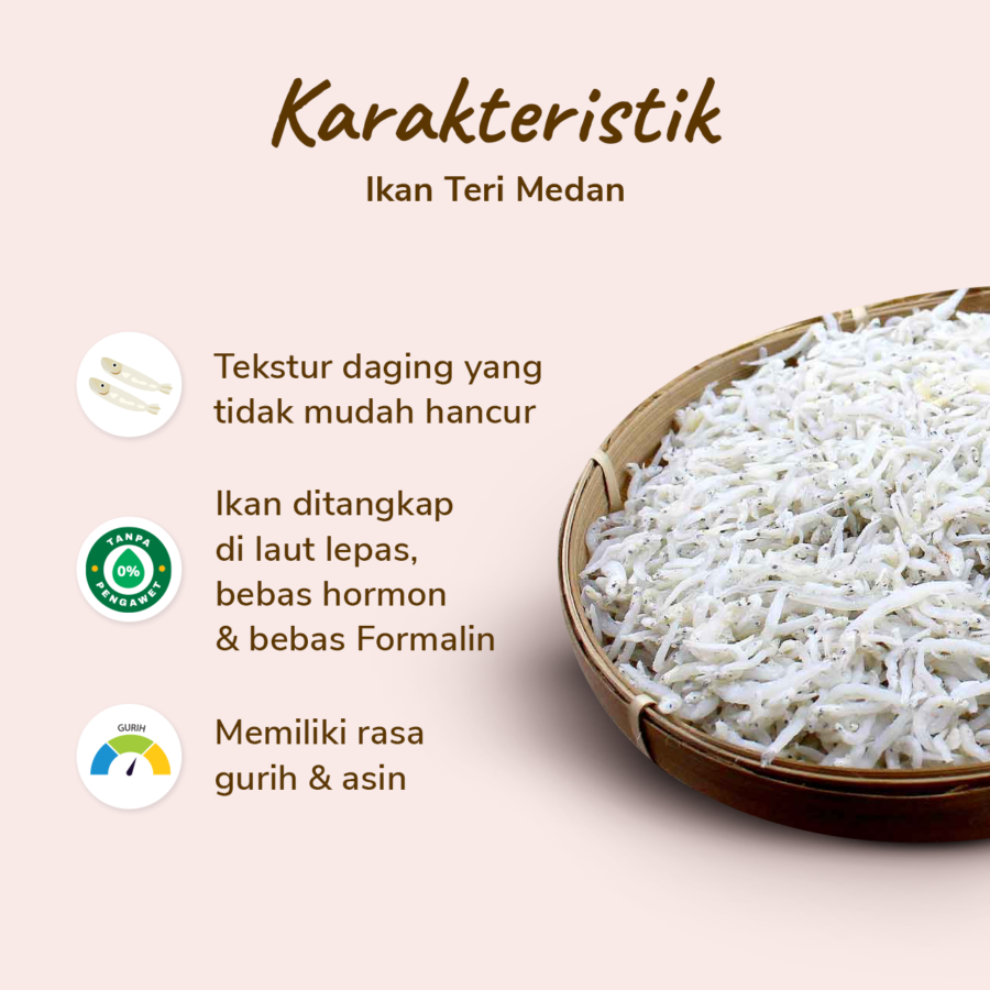 Ikan Teri Medan 100gram