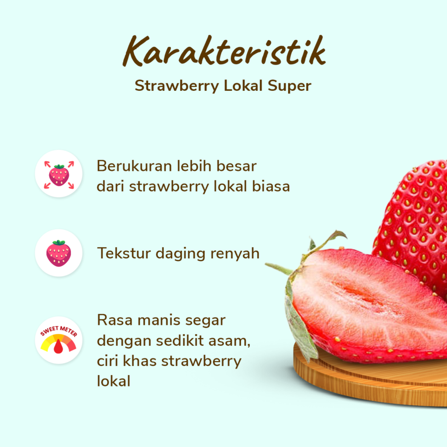 Strawberry Lokal Super - Astro Farm 250gram