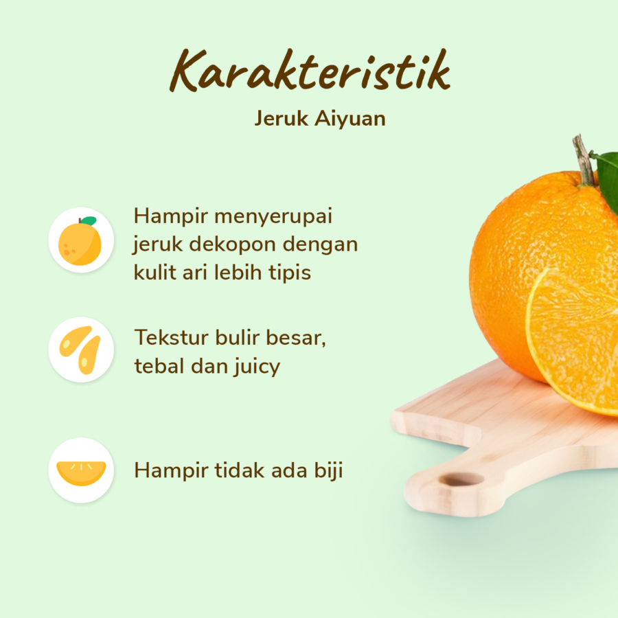 Jeruk Aiyuan Seedless  Astro Farm 2-3 pcs 400-500gram