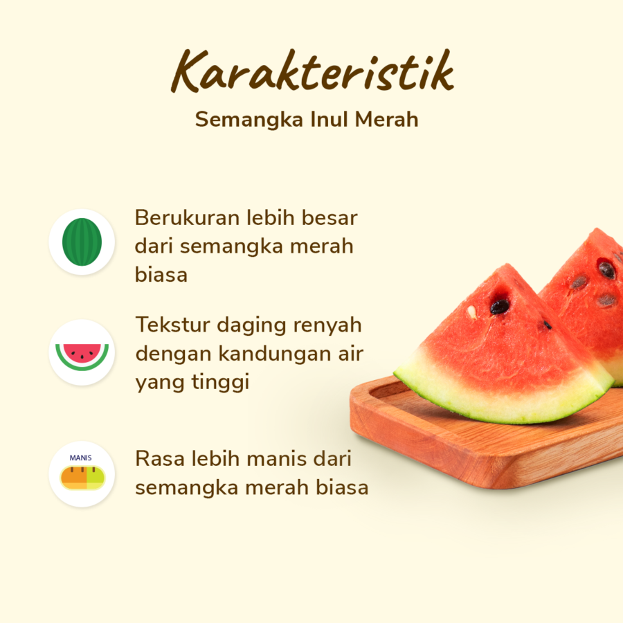 Semangka Inul Merah Astro Farm 1 pcs 2-2.5 kg