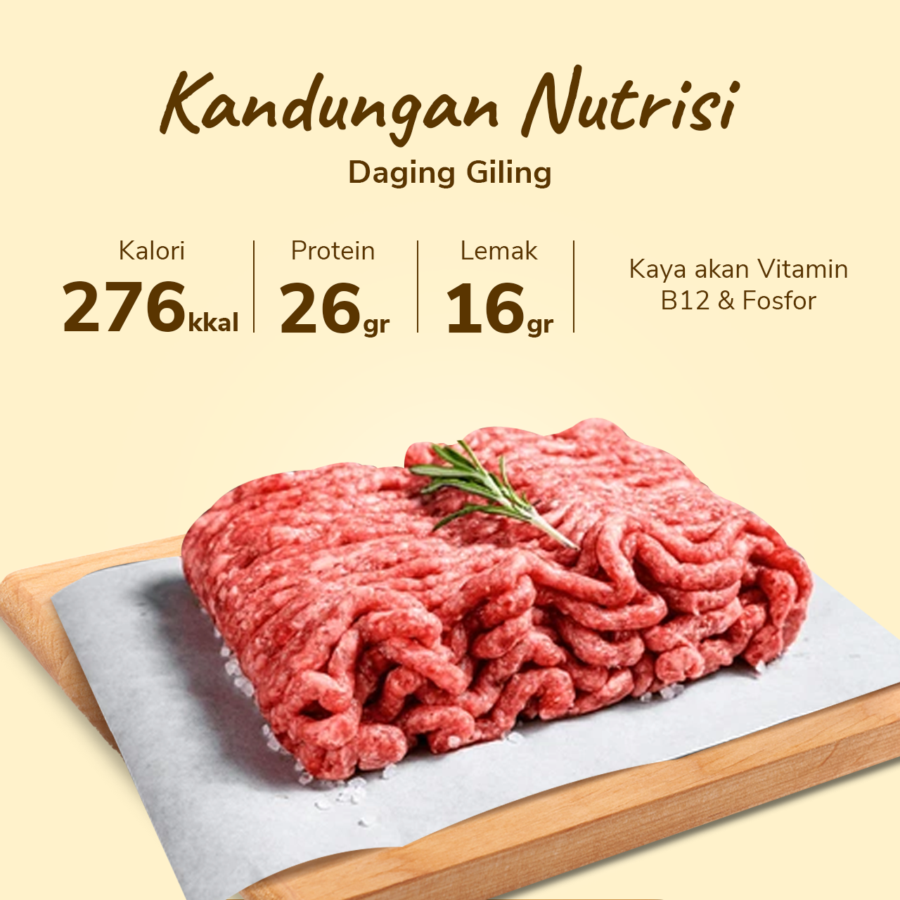 Daging Sapi Giling Reguler Import 500gram
