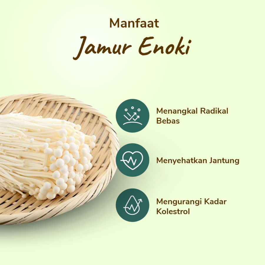 Jamur Enoki Astro Farm 100gram