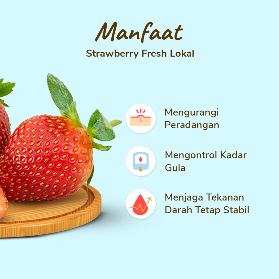 Strawberry Fresh Lokal Astro Farm 140-155 gram