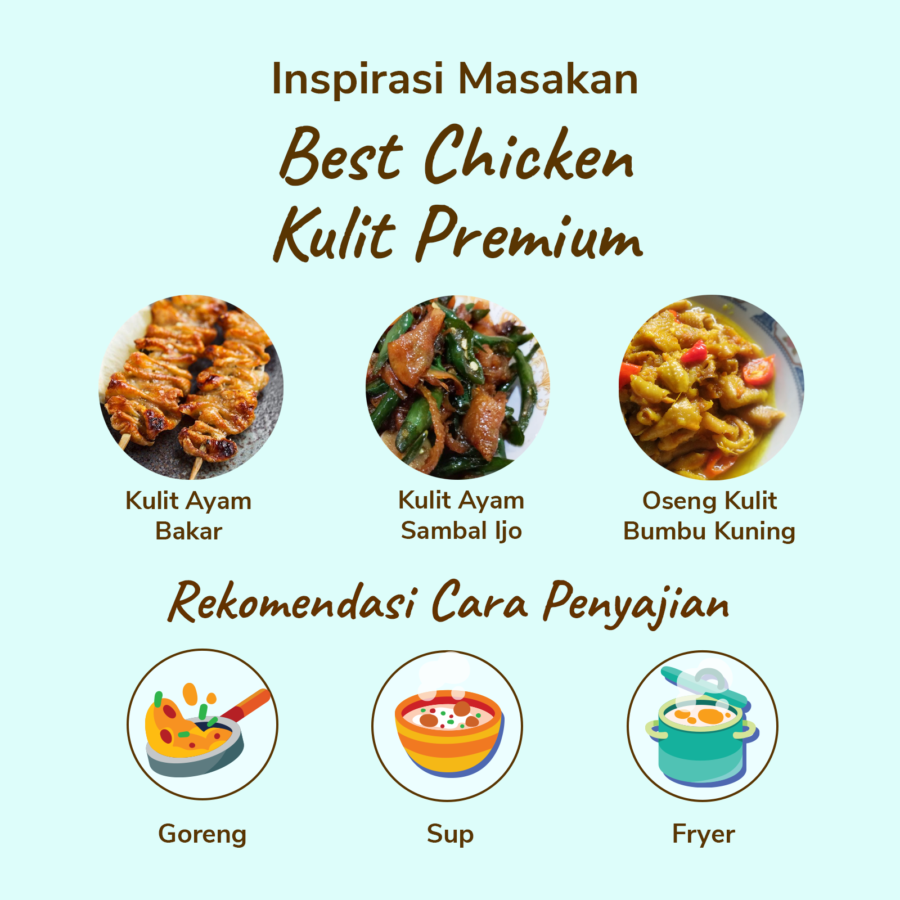 Kulit Ayam Premium BestChicken 450-550gram 1pcs