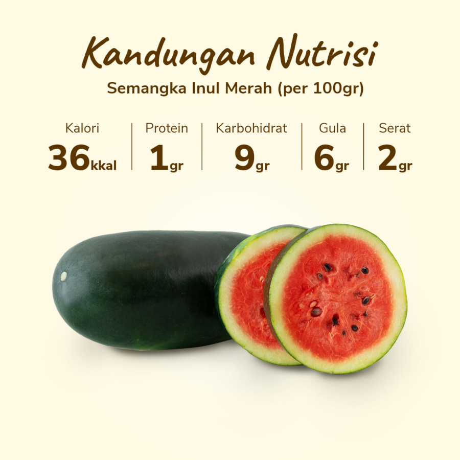 Semangka Inul Merah Astro Farm 1 pcs 2-2.5 kg