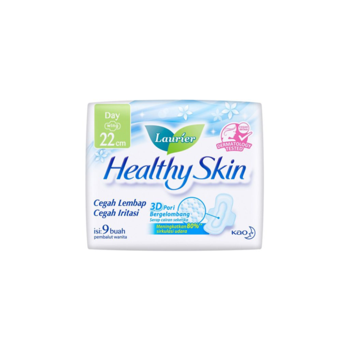 Laurier Healthy Skin Day Wing 22cm Pembalut Wanita