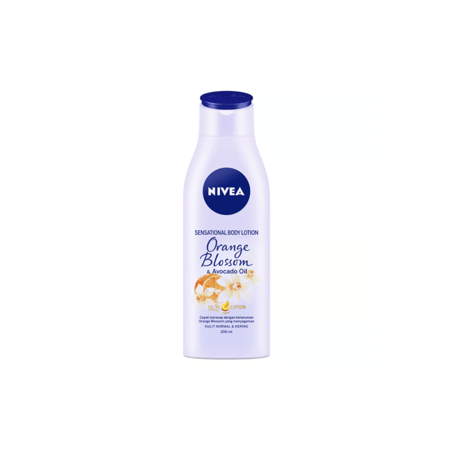 Nivea Sensational Body Lotion Orange Blossom & Avocado Oil Bottle 200ml