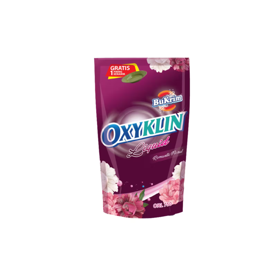 Bukrim Oxyklin Liquid Deterjen Romantic Floral 750ml 750ml