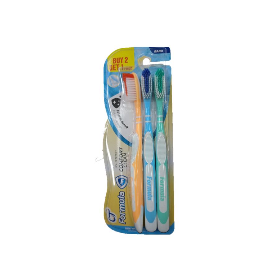 Formula Comfort Clean Soft Sikat Gigi 3pcs