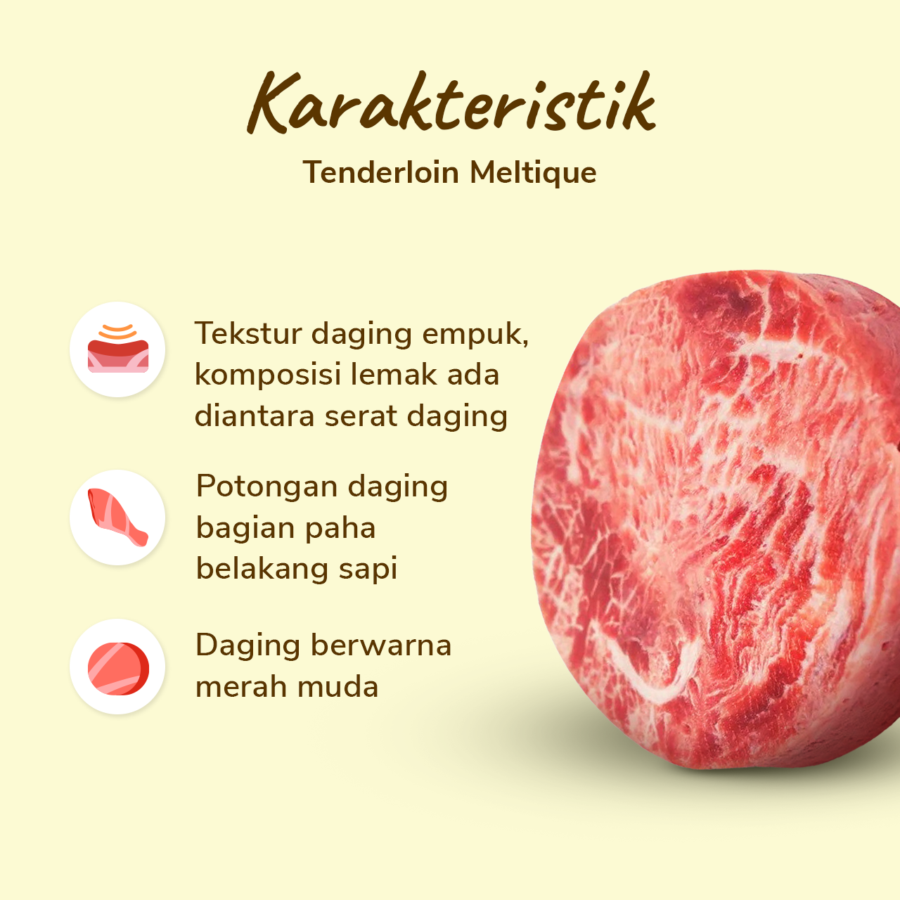 Tenderloin Meltique Has Dalam Import 200gram