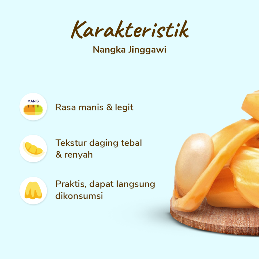 Fresh Bites Nangka Jinggawi Buah Potong 170gram