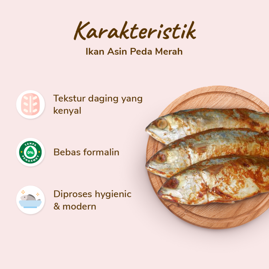 Ikan Asin Peda Merah 150gram