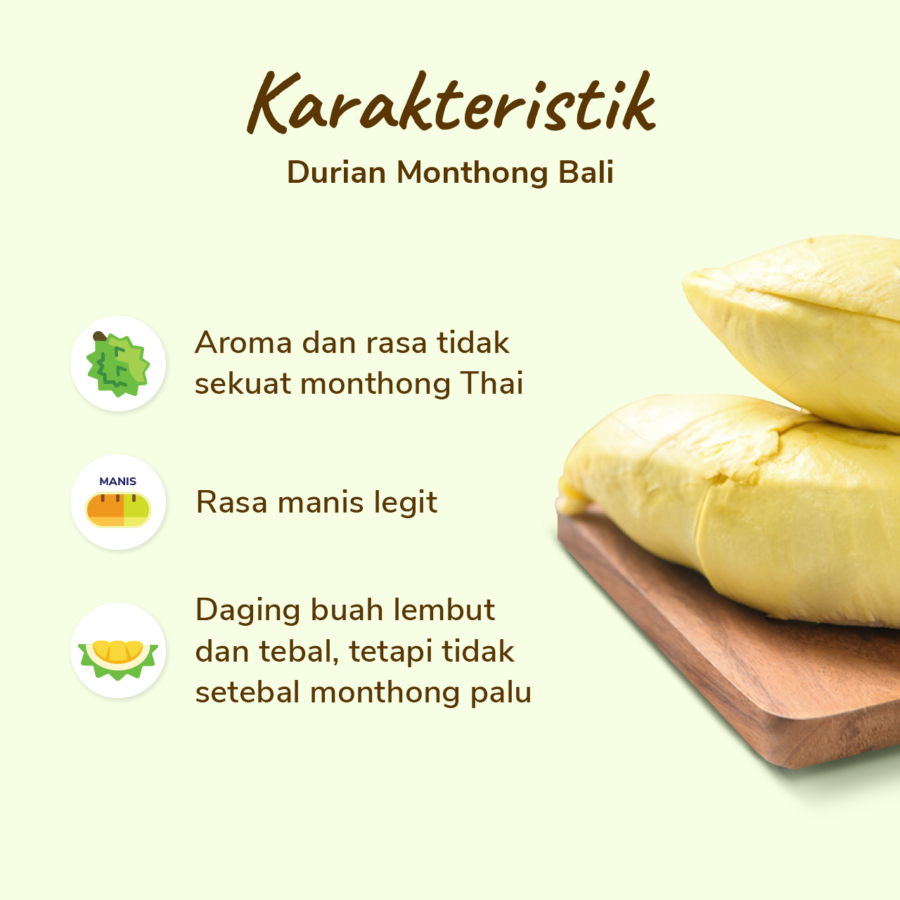 Durian Monthong Bali Frozen Astro Farm 450-550 gram