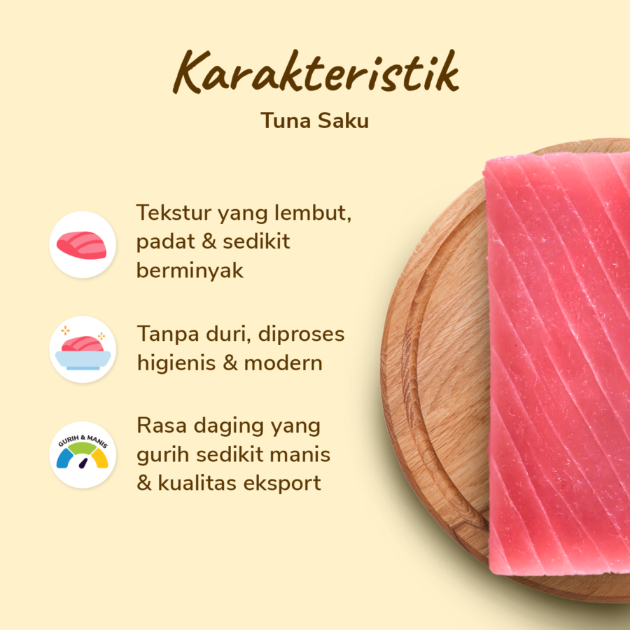 Ikan Tuna Saku Sibas 250gram