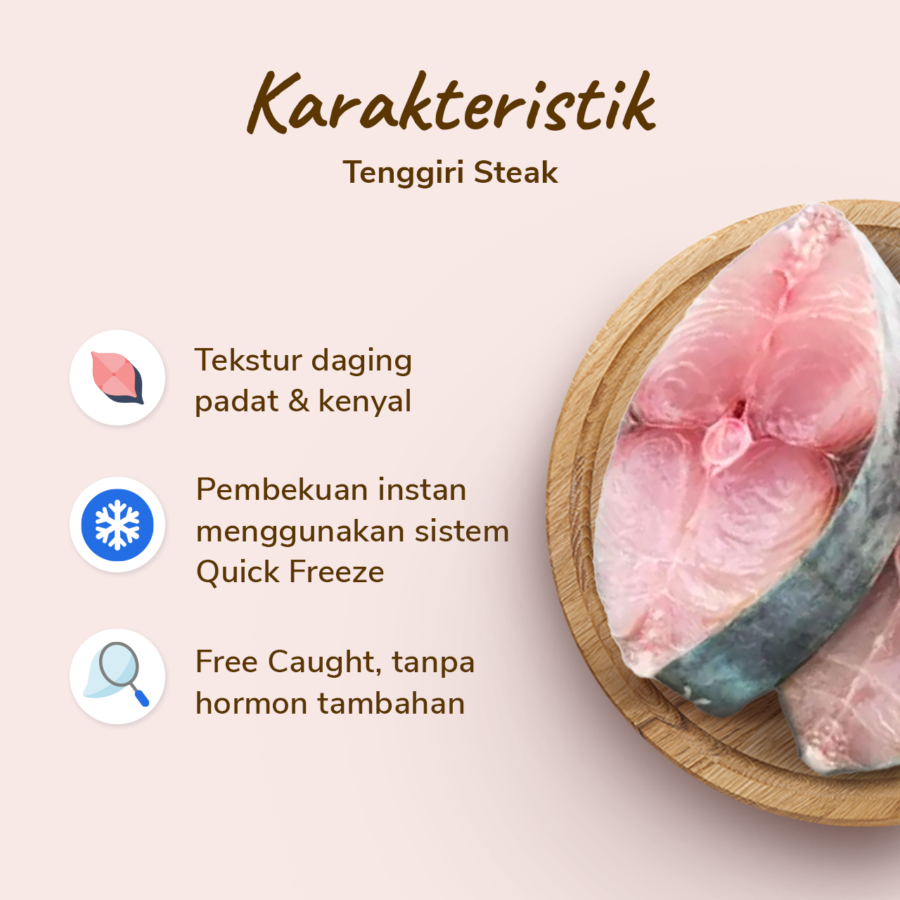 Tenggiri Steak Astro Farm 500gram