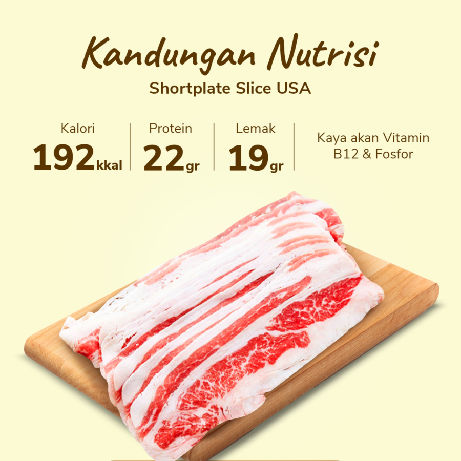 Shortplate Slice USA - Astro Goods/Beef Slice 500gram