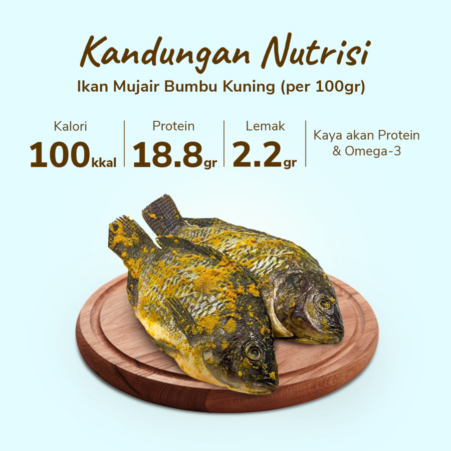 Ikan Mujair Bumbu Kuning Astro Basics 400gram