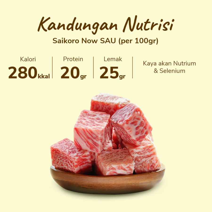 SAU Beef Saikoro Now 500gram