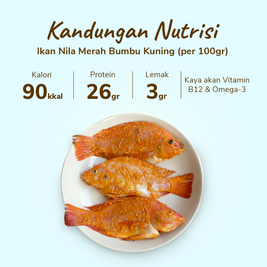Ikan Nila Merah Bumbu Kuning Astro Farm 450gram