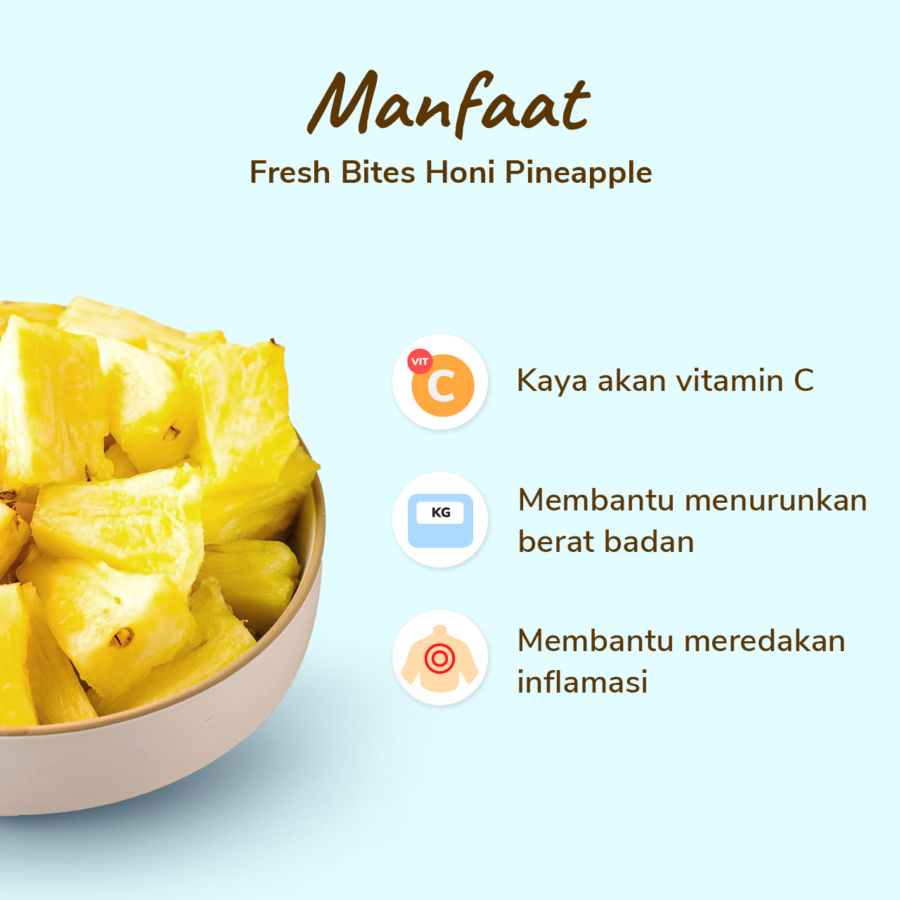 Fresh Bites Honi Pineapple Buah Potong 170gram