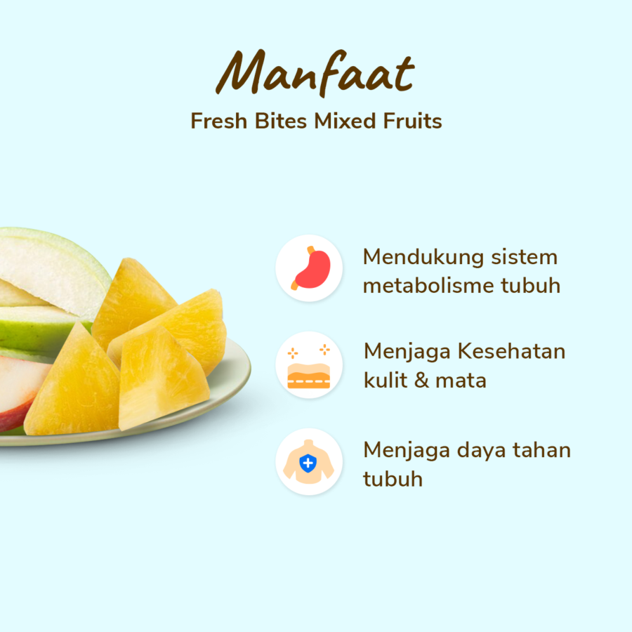 Fresh Bites Buah Potong Mixed Fruits 170gram