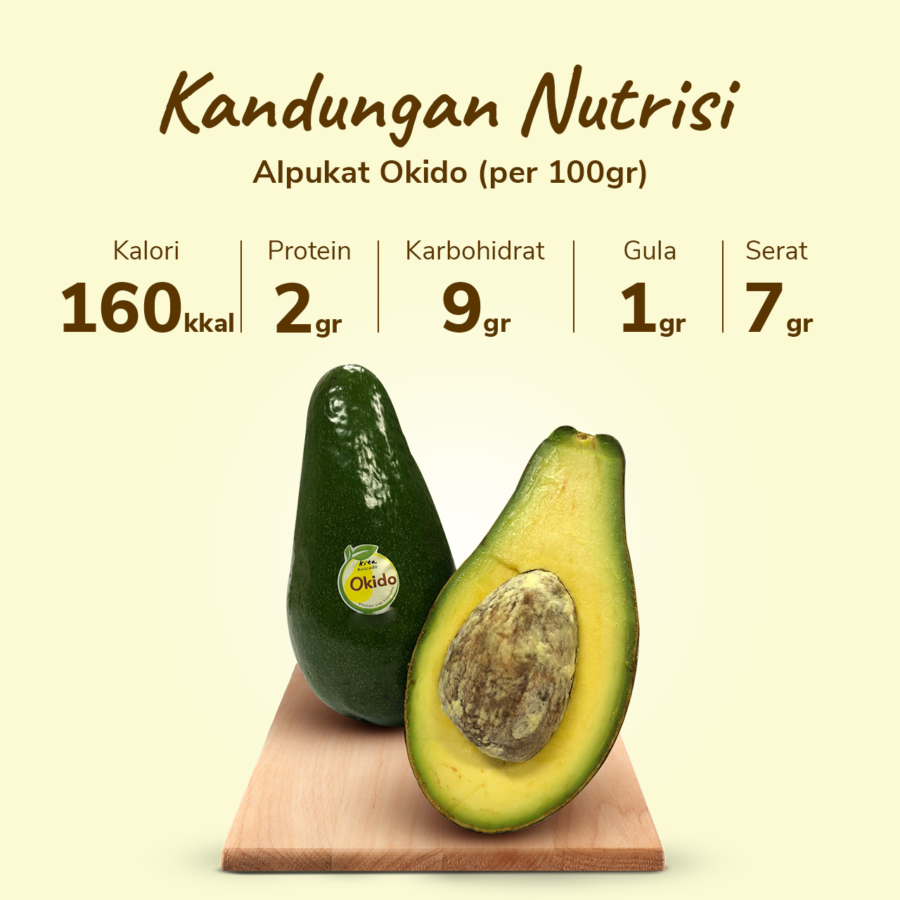 Alpukat Okido Premium Size L Astro Farm 1 pcs 500-700 gram