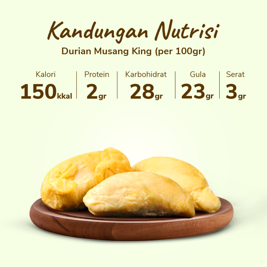 SHB Durian Musang King Frozen 400gram