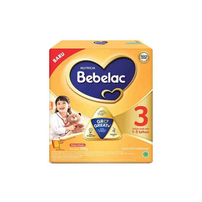 Bebelac 3 (1-3 Thn) Madu Growing Up Probiotik 200gr/Susu Formula