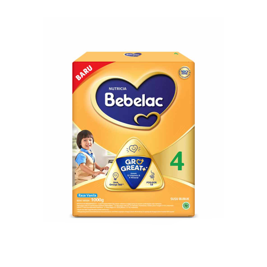 Bebelac 3+ Vanilla Great+ Susu Formula 3-6 Tahun 1000gram