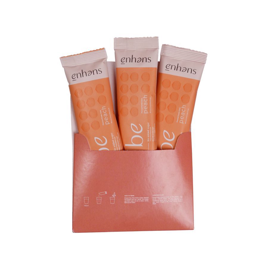 Enhans Vibe Fiber Peach Travel Pack  180gram