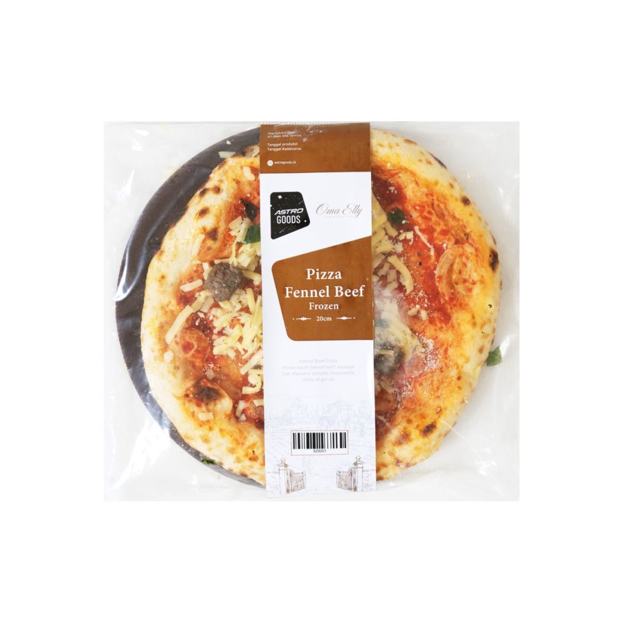 Pizza Fennel Beef Frozen 20cm Oma Elly 