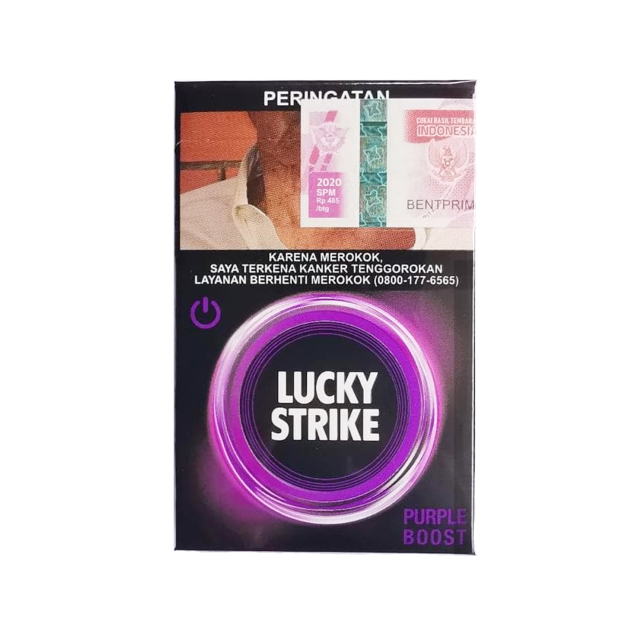 Lucky Strike Purple Boost Box Rokok Batang 20stick