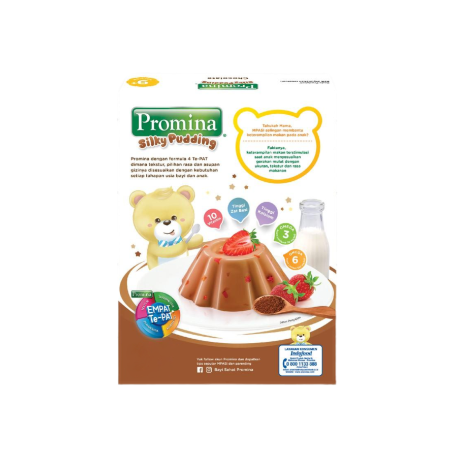 Promina Silky Pudding Cokelat Snack Bayi 100gram