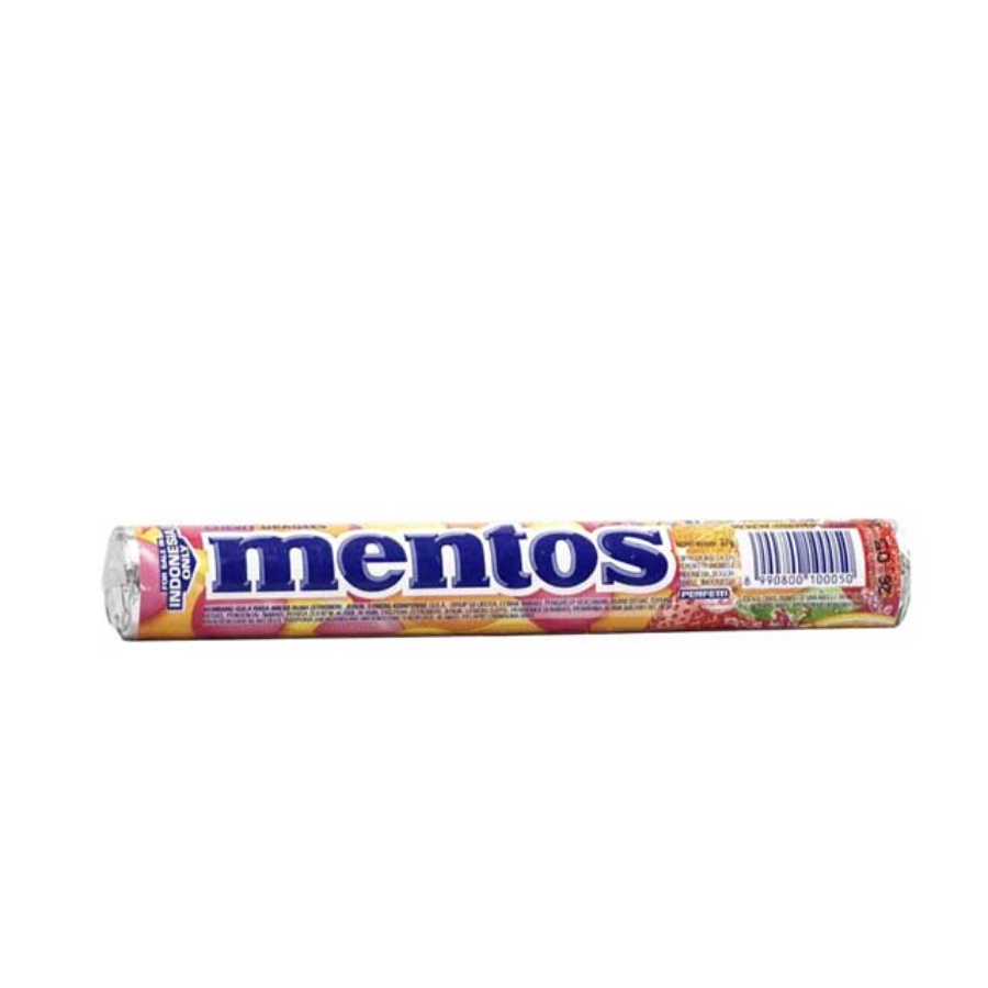 Mentos Fruit Chewy Roll  37gram